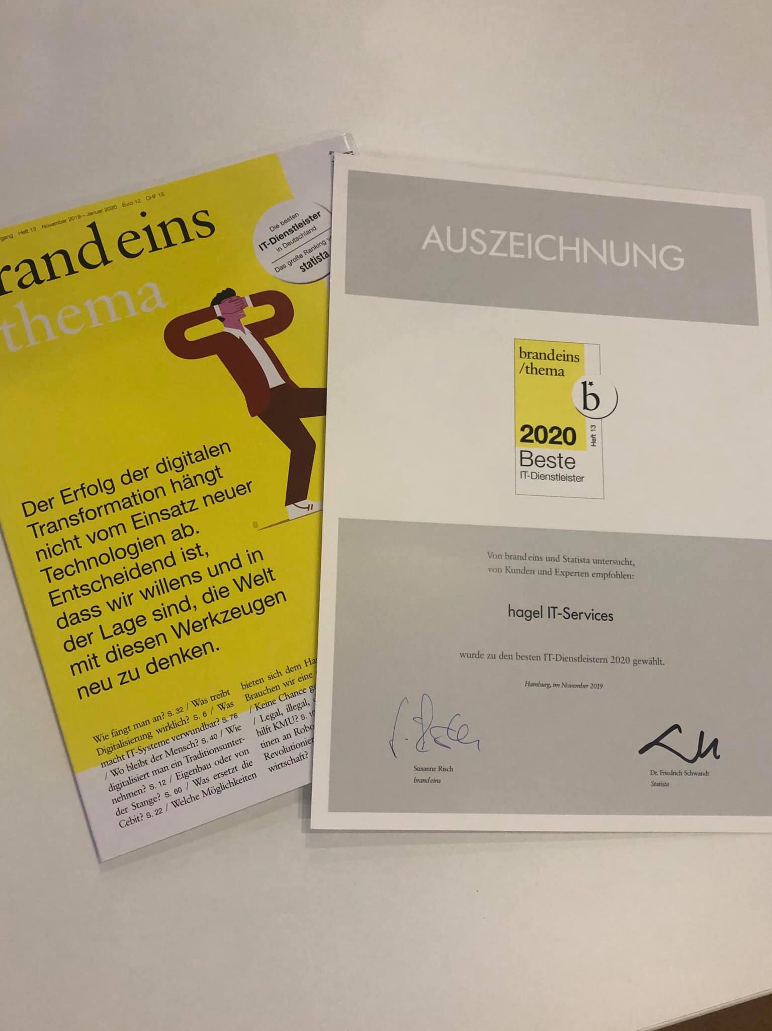 Deutschlands beste IT-Dienstleister 2020: Wir!